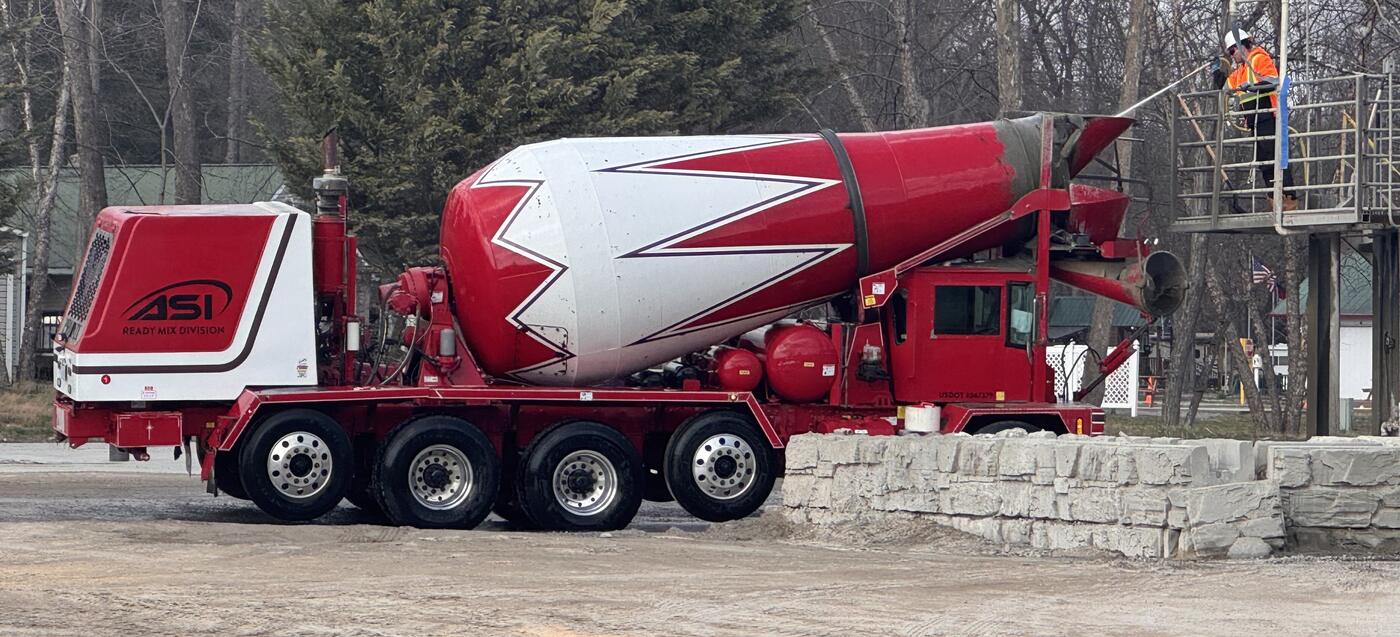 ASI mixer truck at THE YARD